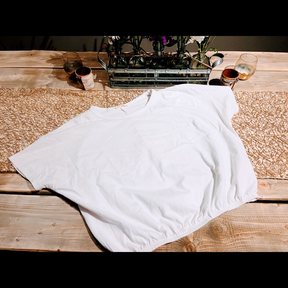 Olivia Rae crop white tee